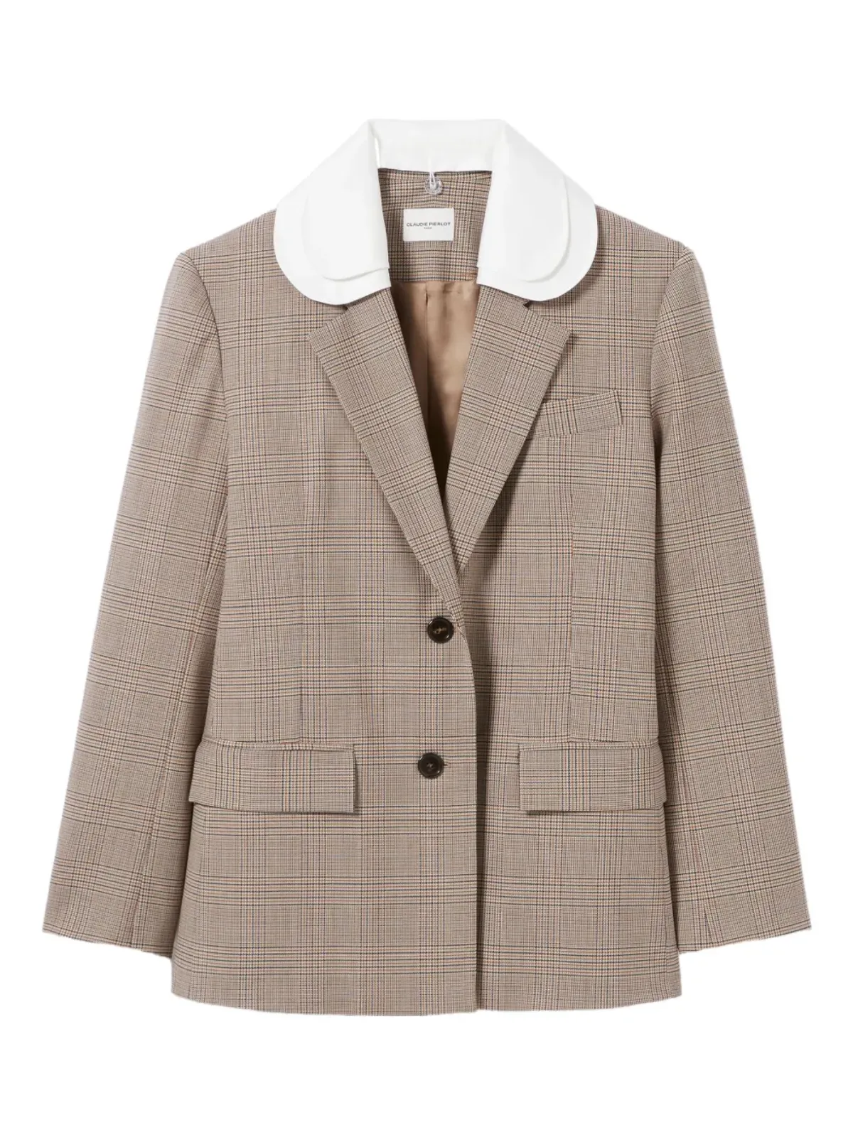 Claudie Pierlot チェック柄 テーラードブレザー - 画像1