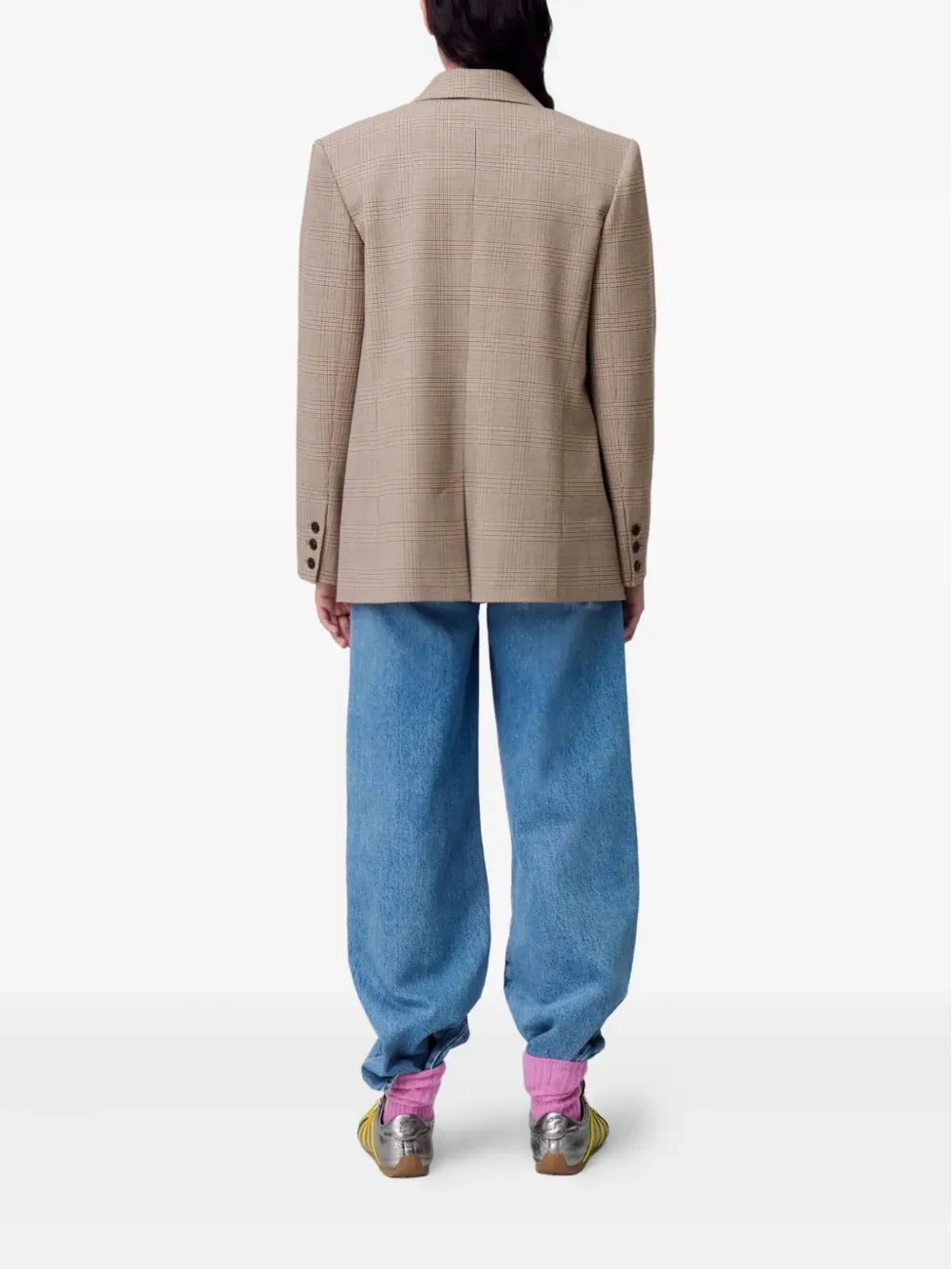 Claudie Pierlot チェック柄 テーラードブレザー - 画像4