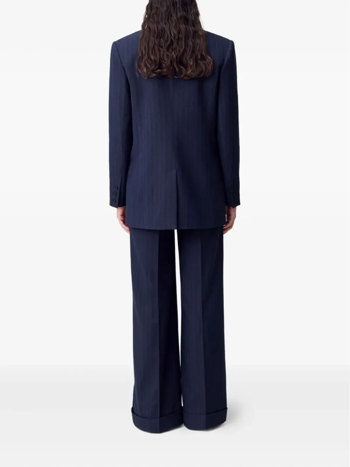 Claudie Pierlot ピンストライプ ダブルブレスト ブレザー - 画像4