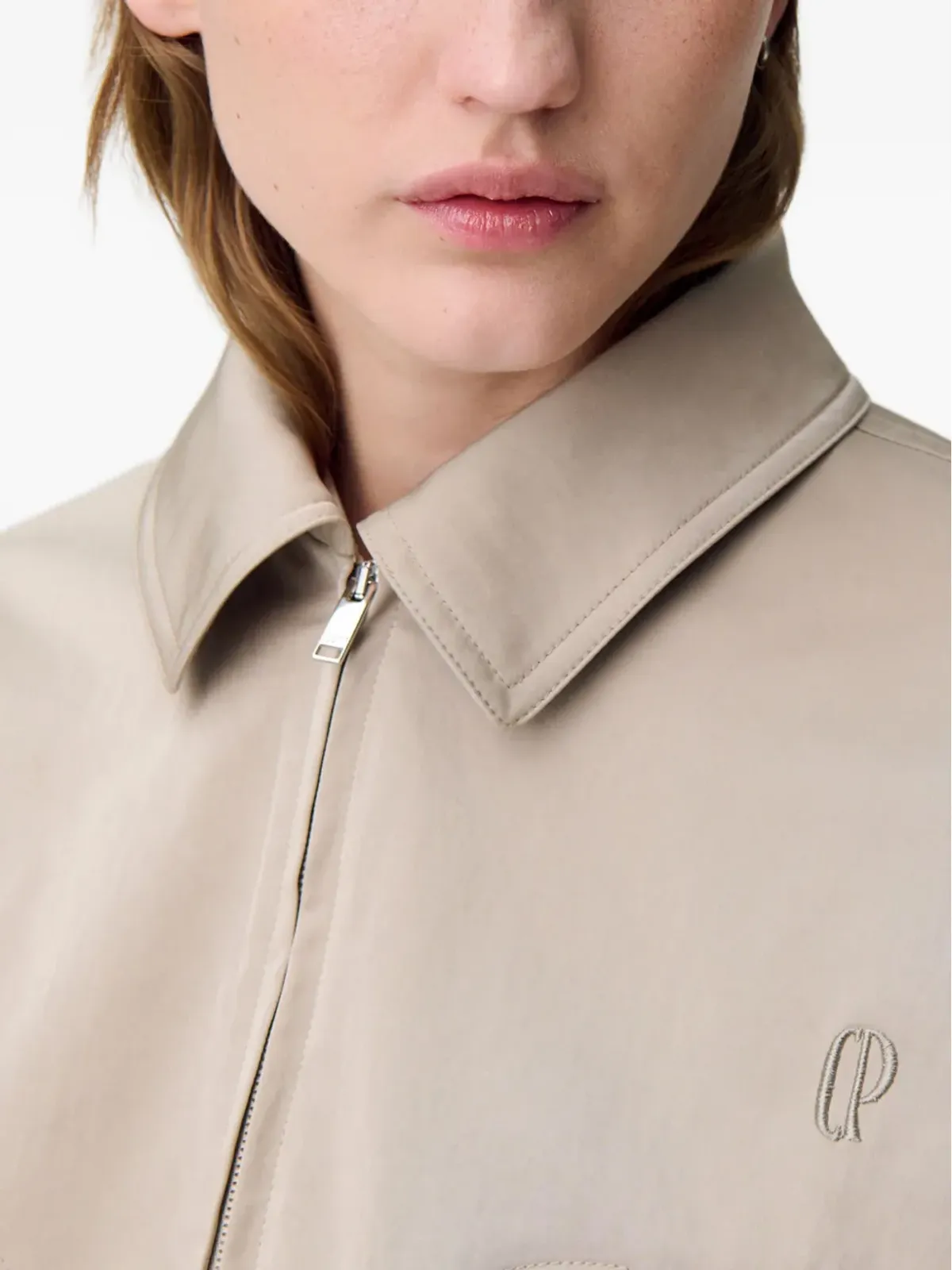 Claudie Pierlot ロゴ刺繍ジップアップジャケット - 画像5
