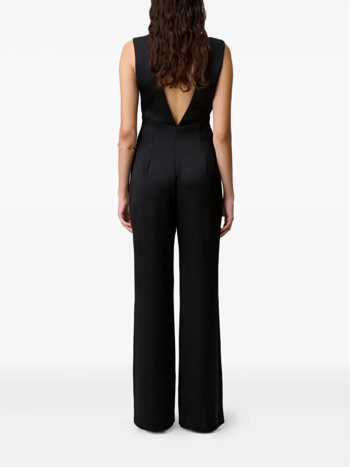 Claudie Pierlot ネックタイ付きノースリーブジャンプスーツ - 画像4