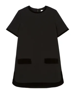 Claudie Pierlot ベルベットの縁取りドレス - ブラック - サムネイル1