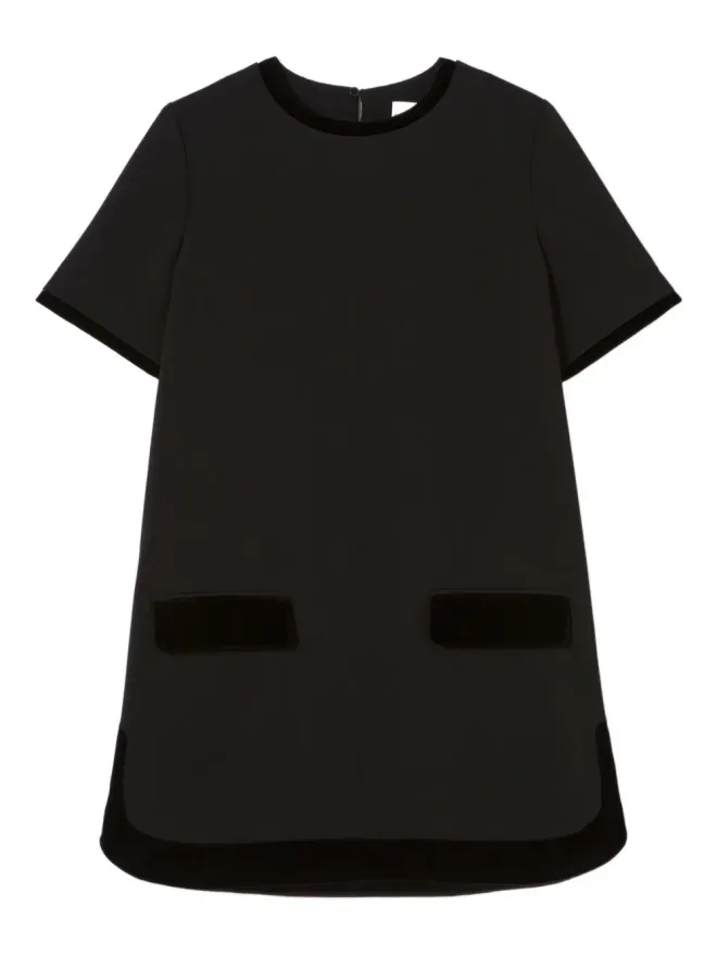 Claudie Pierlot Claudie Pierlot ベルベットの縁取りドレス - ブラックの商品画像