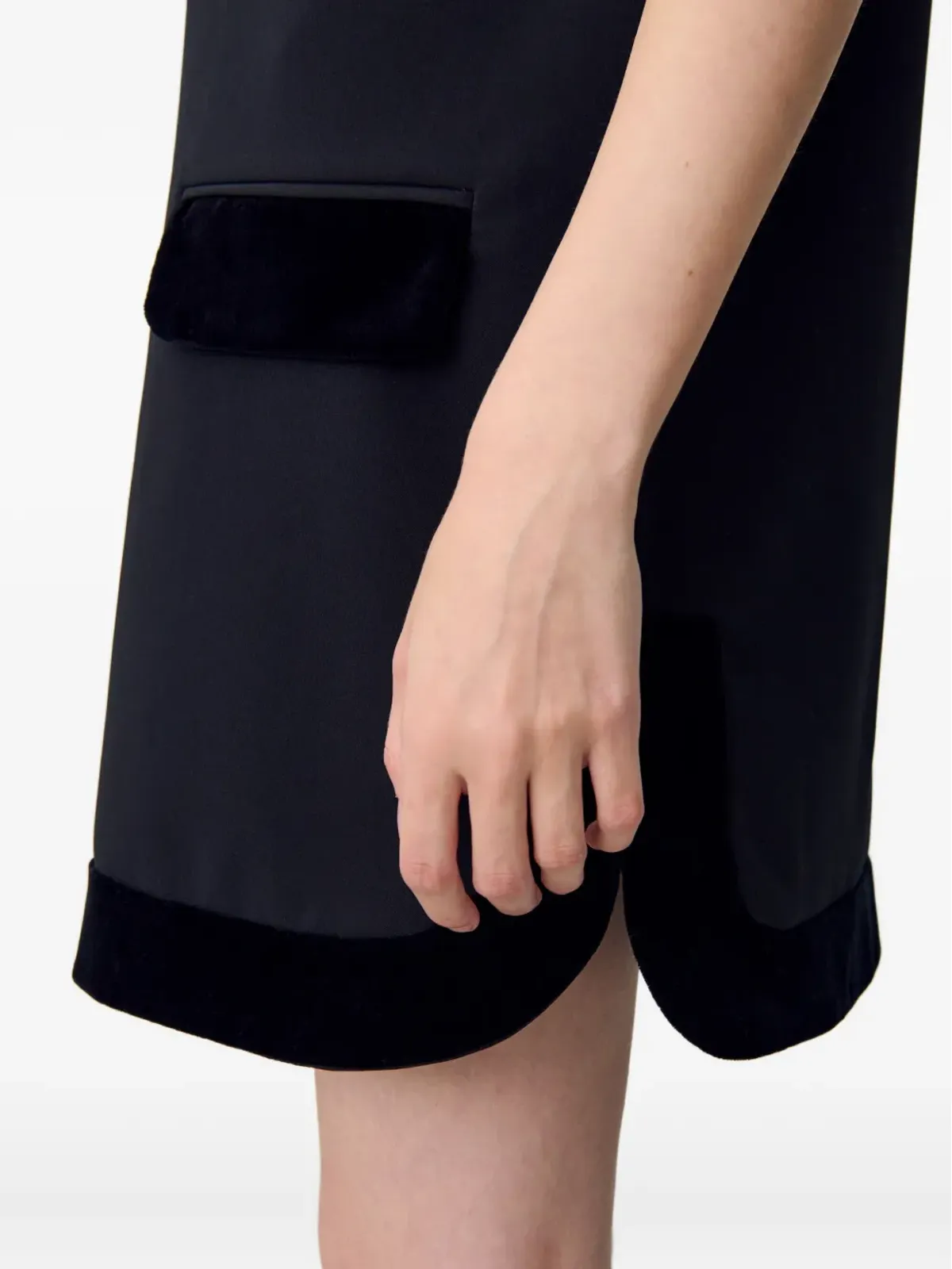 Claudie Pierlot ベルベットの縁取りドレス - ブラック - 画像5