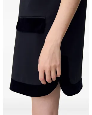 Claudie Pierlot ベルベットの縁取りドレス - ブラック - サムネイル5