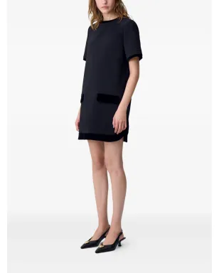 Claudie Pierlot ベルベットの縁取りドレス - ブラック - サムネイル3