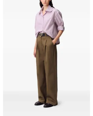 Claudie Pierlot チェック柄フリルカラーシャツ - サムネイル3