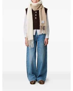 Claudie Pierlot ツートーン フリンジスカーフ - サムネイル3