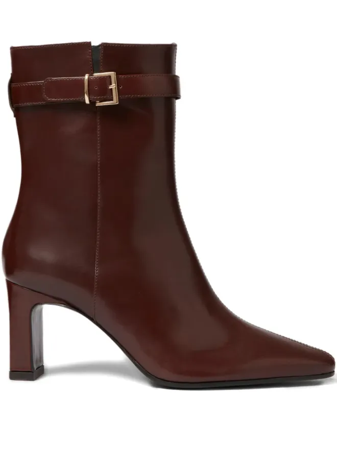 Claudie Pierlot Claudie Pierlot バックルストラップ付き ポインテッドトゥ アンクルブーツの商品画像