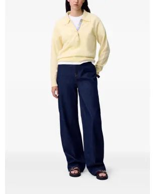 Claudie Pierlot ストレートレッグ レザーパッチ ジーンズ - サムネイル2