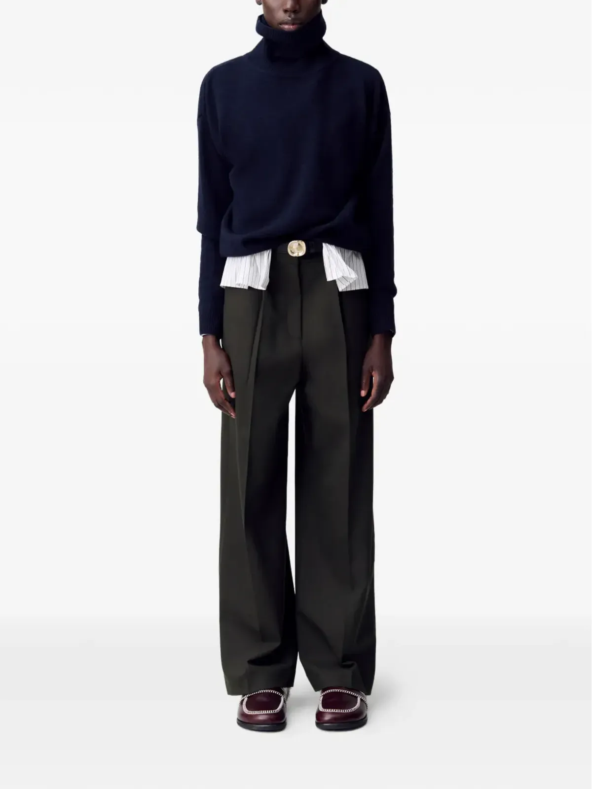 Claudie Pierlot プリーツ テーラードパンツ - 画像2