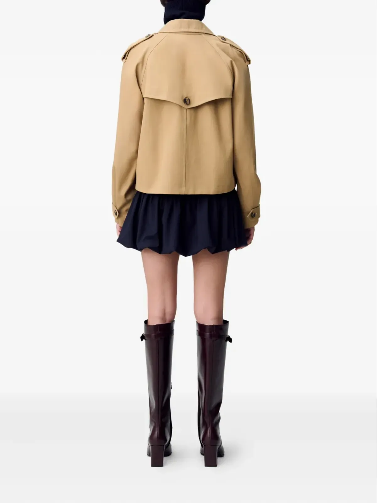 Claudie Pierlot クロップドトレンチジャケット - 画像5
