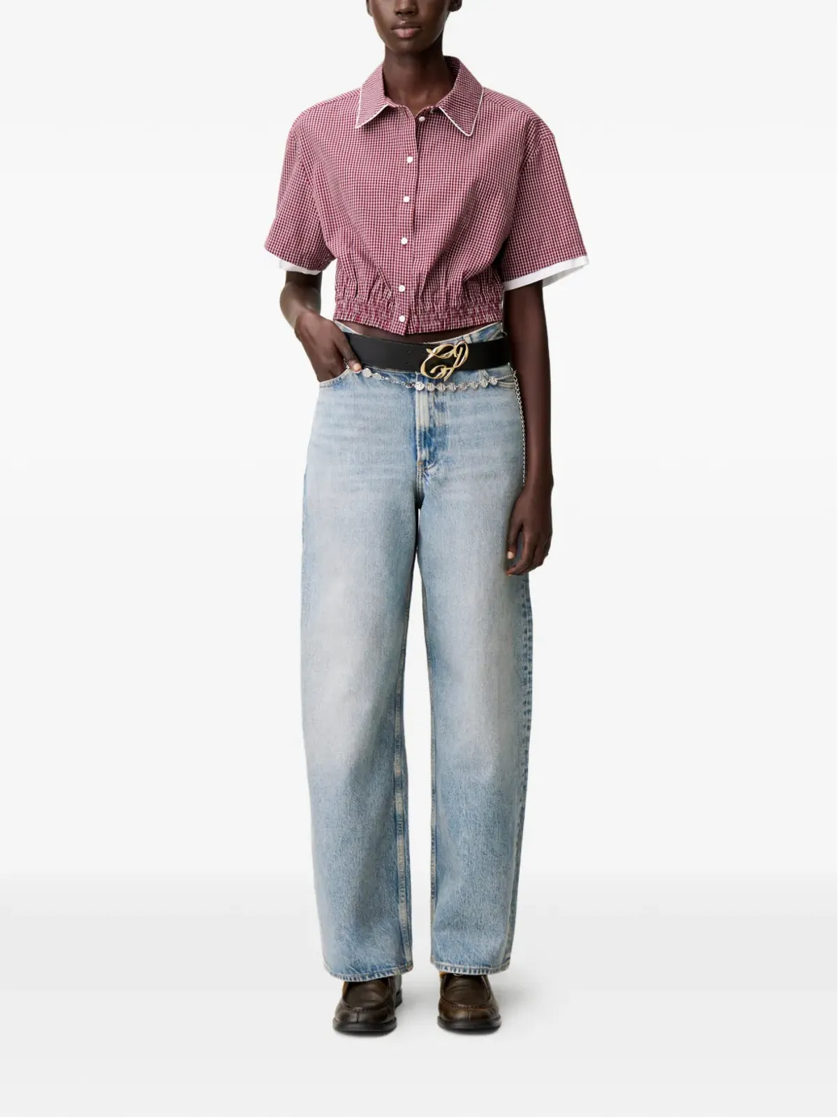 Claudie Pierlot ワイドレッグデニムジーンズ - ブルー - 画像2