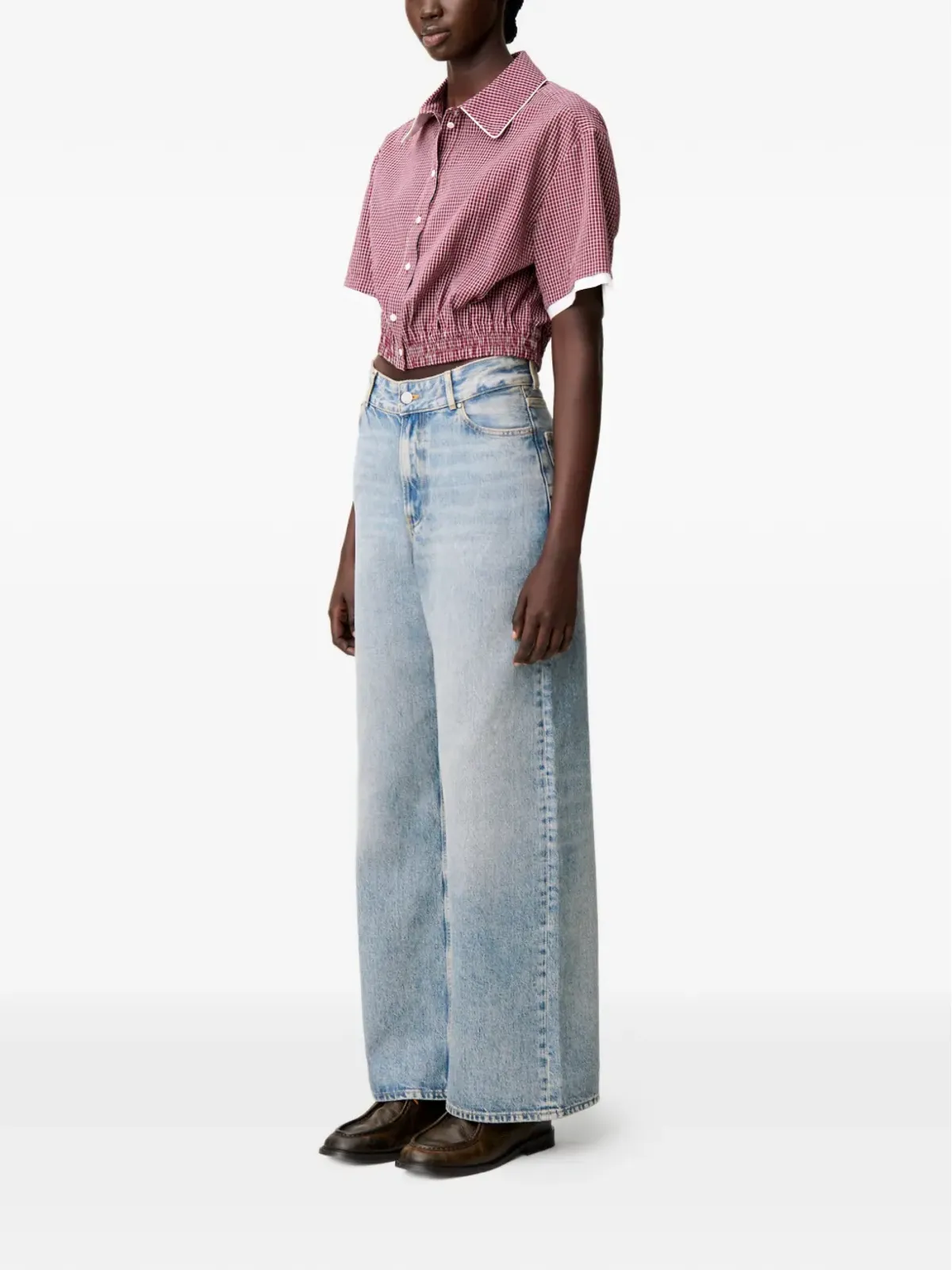 Claudie Pierlot ワイドレッグデニムジーンズ - ブルー - 画像3