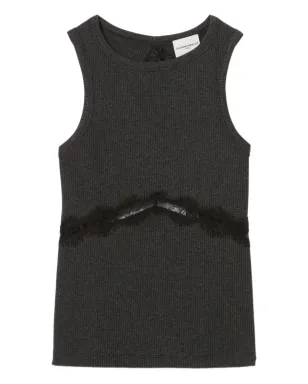 Claudie Pierlot レースインサート付きリブニットトップス - サムネイル1
