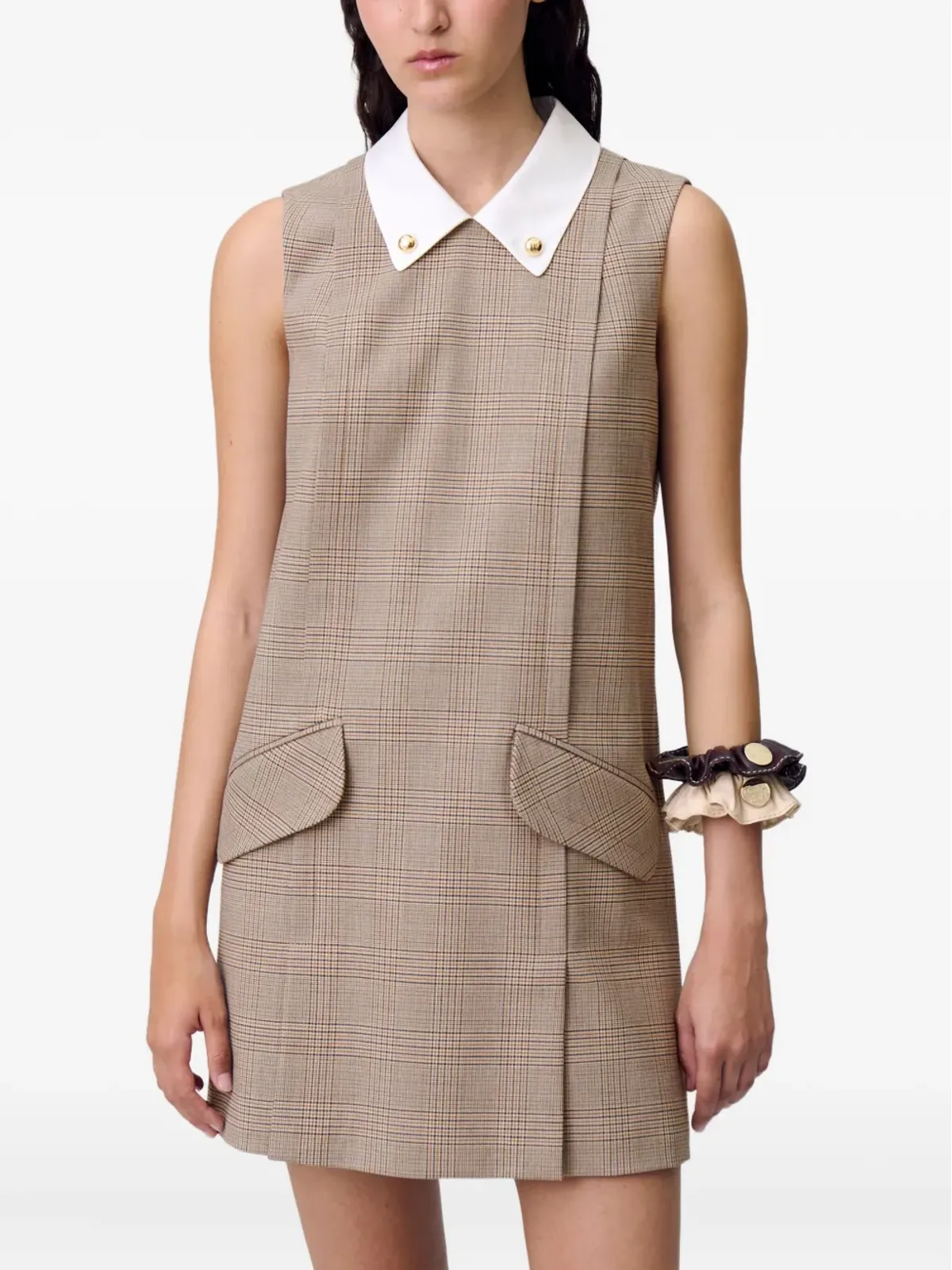 Claudie Pierlot ミニチェック柄ドレス - 画像5