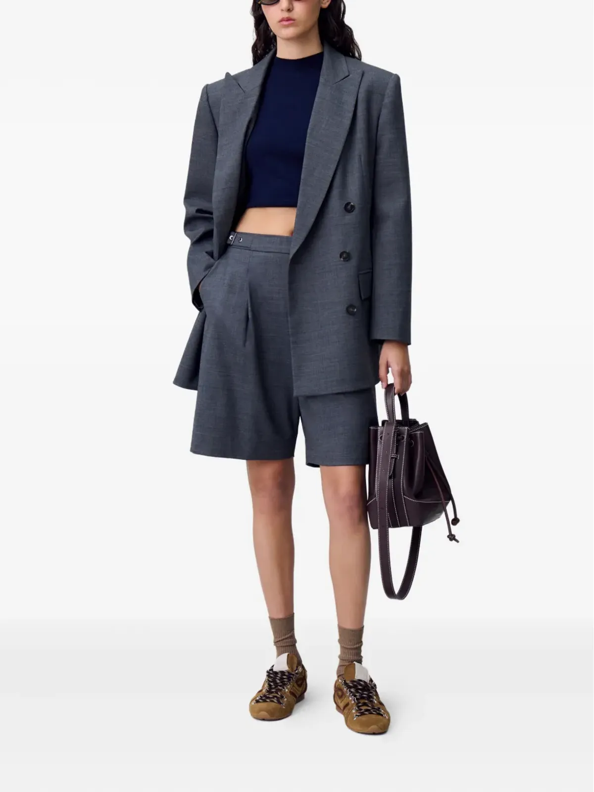 Claudie Pierlot ダブルブレスト テーラードブレザー - 画像2