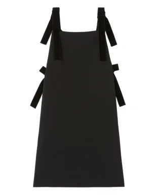 Claudie Pierlot ベルベットトリムスクエアネックミニドレス - サムネイル1