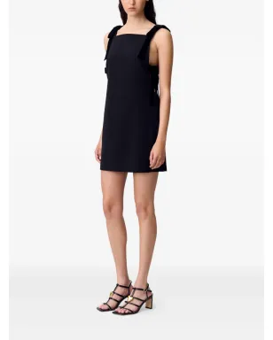 Claudie Pierlot ベルベットトリムスクエアネックミニドレス - サムネイル3