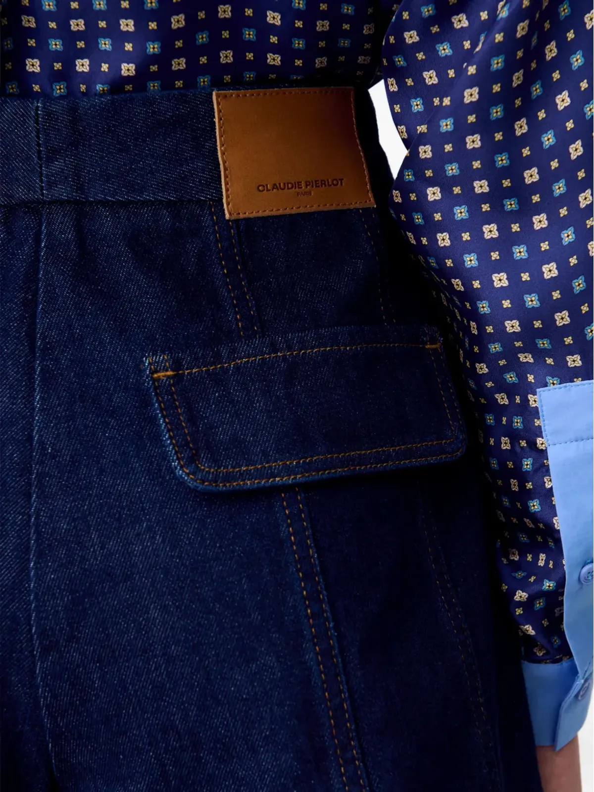 Claudie Pierlot デニムパネルドショーツ - 画像5