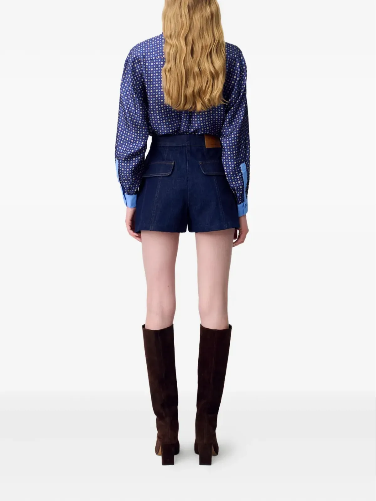 Claudie Pierlot デニムパネルドショーツ - 画像4