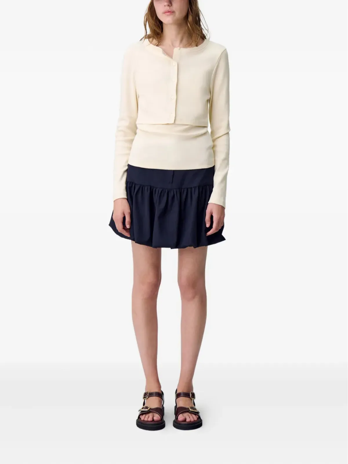 Claudie Pierlot ボタンフロント長袖セーター - 画像2
