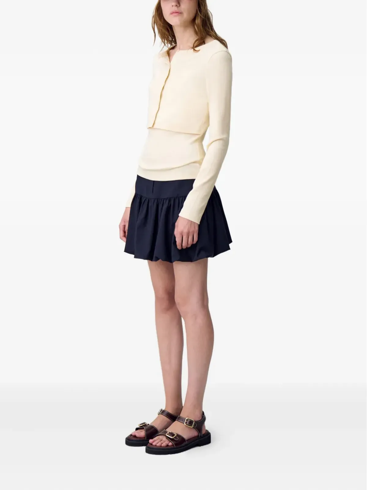 Claudie Pierlot ボタンフロント長袖セーター - 画像3