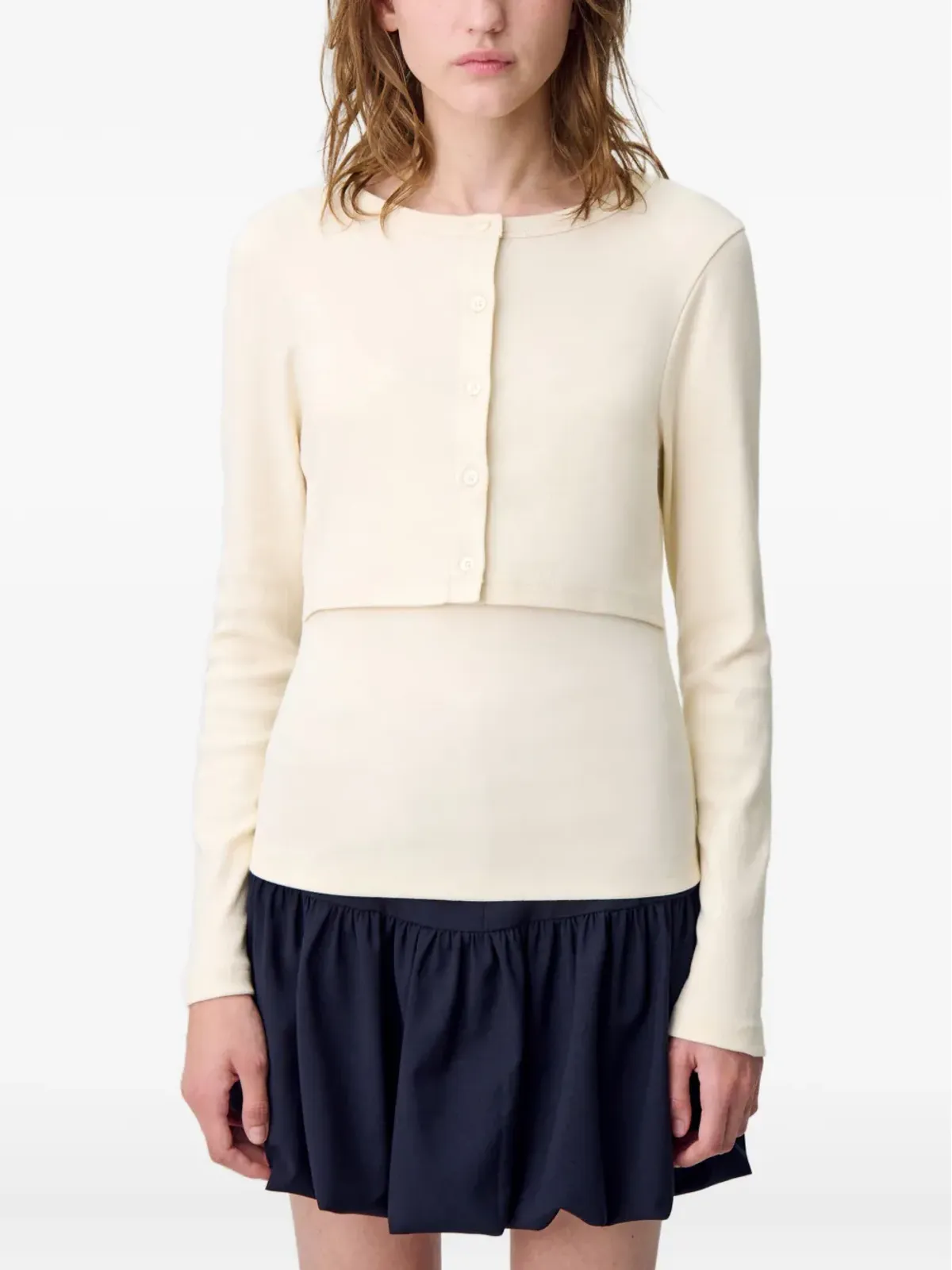 Claudie Pierlot ボタンフロント長袖セーター - 画像4