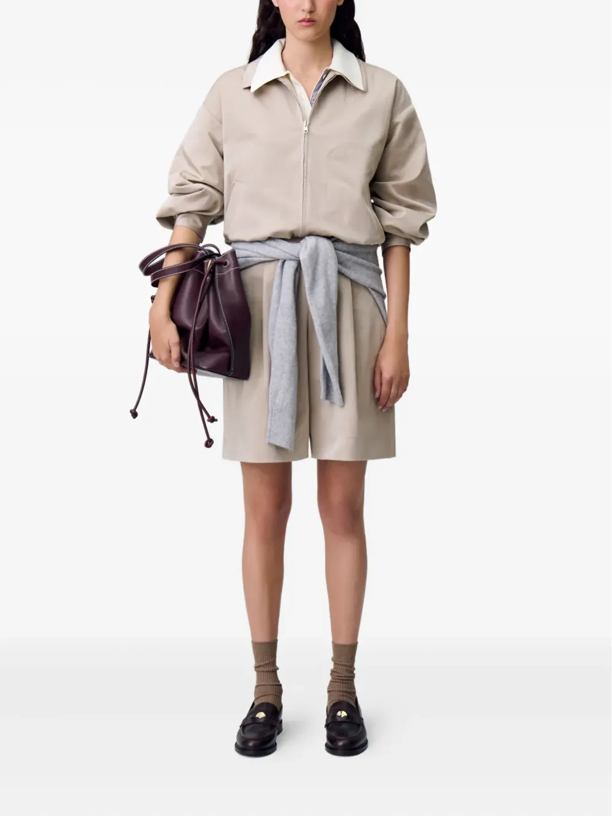 Claudie Pierlot プリーツベルマダショーツ - 画像2
