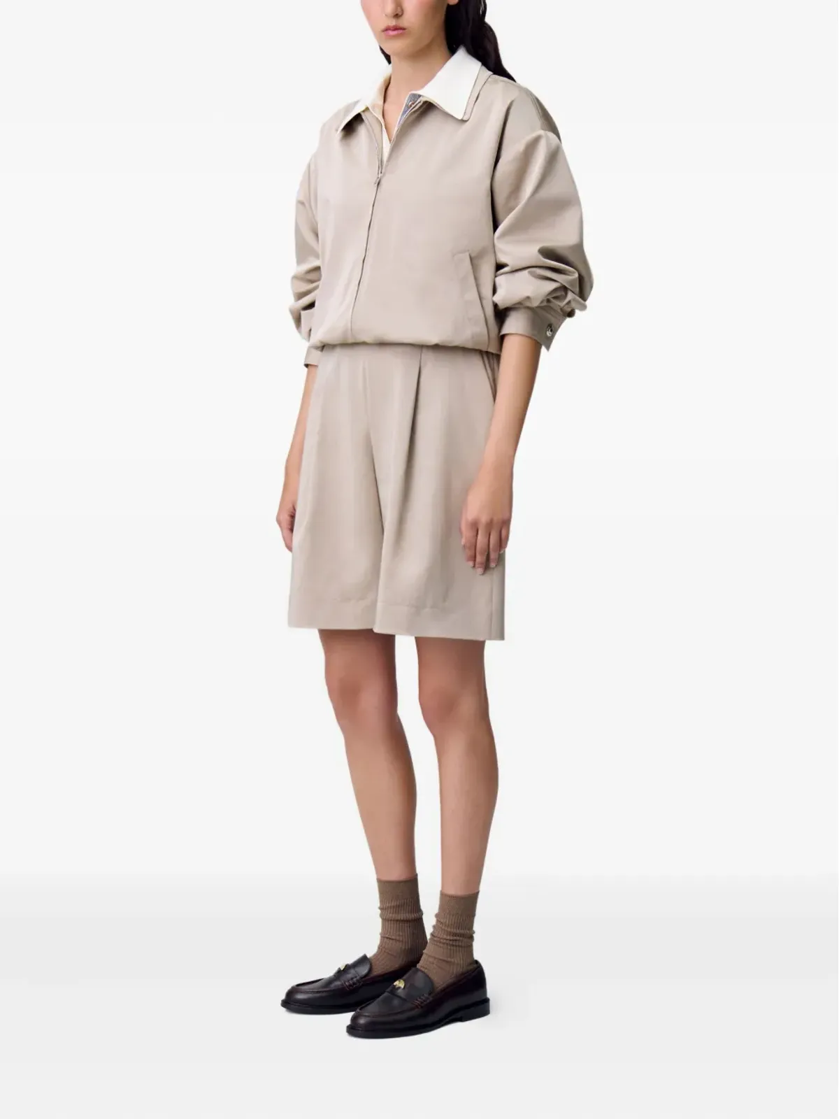 Claudie Pierlot プリーツベルマダショーツ - 画像3