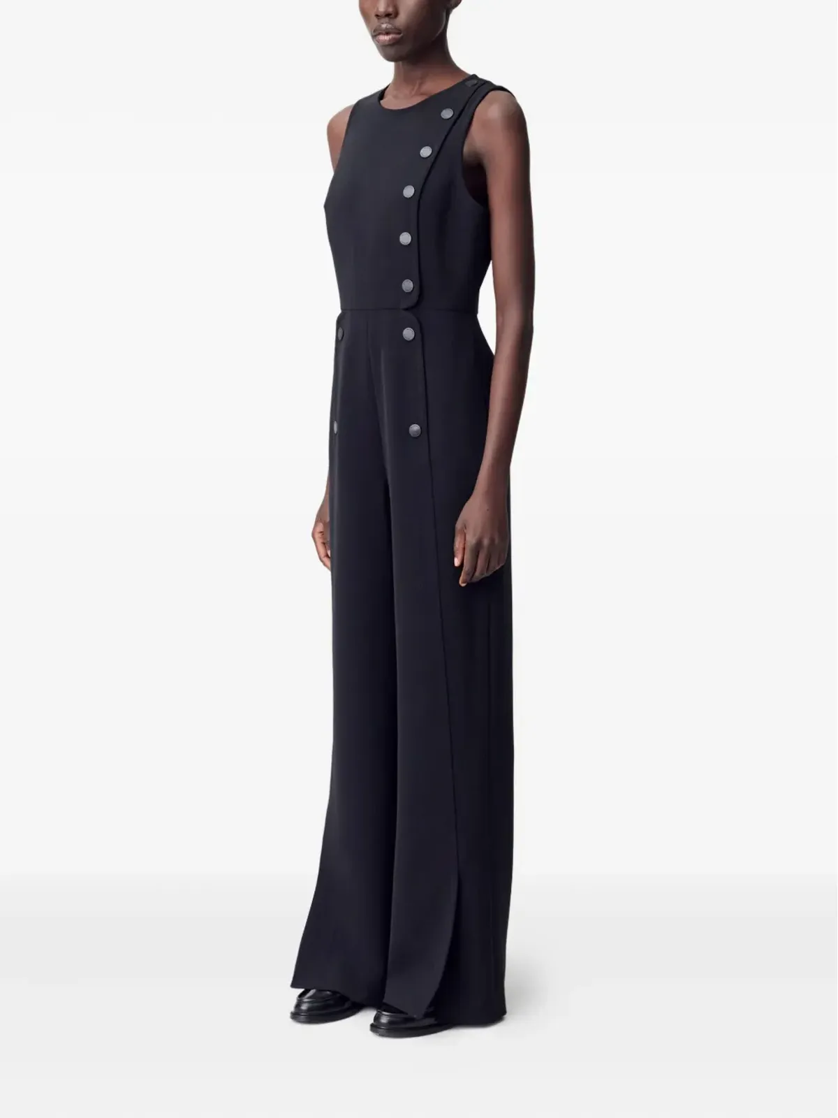 Claudie Pierlot ボタンディテール ノースリーブ ジャンプスーツ - 画像3
