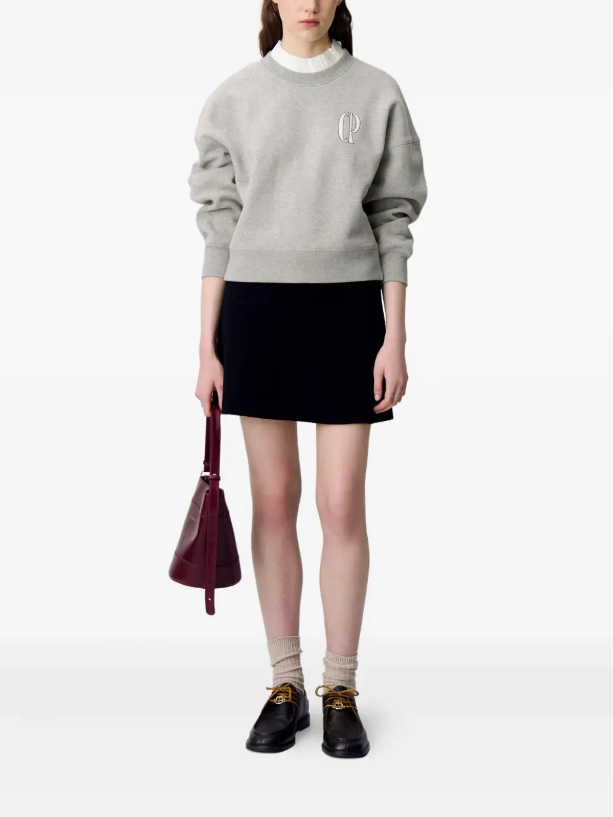 Claudie Pierlot 刺繍ロゴ入りスウェット - 画像2