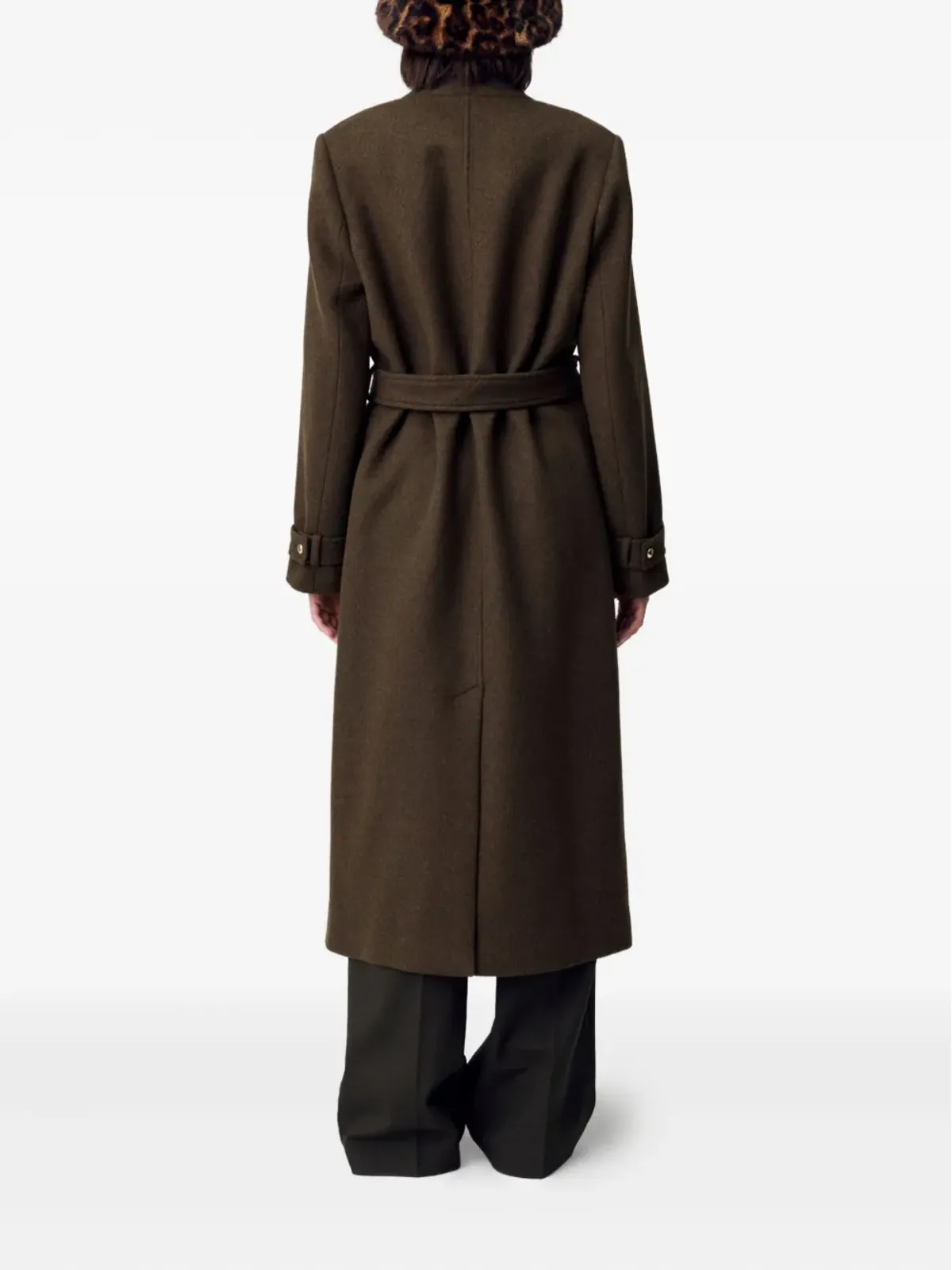 Claudie Pierlot ベルト付きダブルブレストコート - 画像4