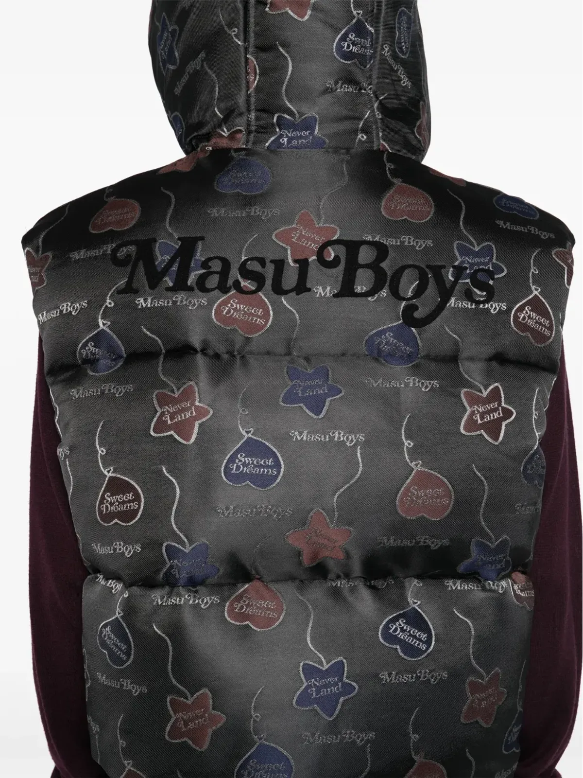 MASU Falling Balloon Down vest jacket - Black - 画像5