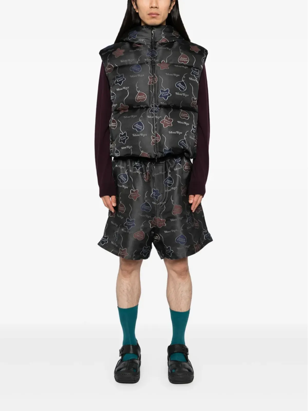 MASU Falling Balloon Down vest jacket - Black - 画像2