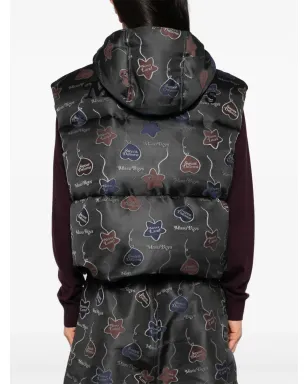MASU Falling Balloon Down vest jacket - Black - サムネイル4