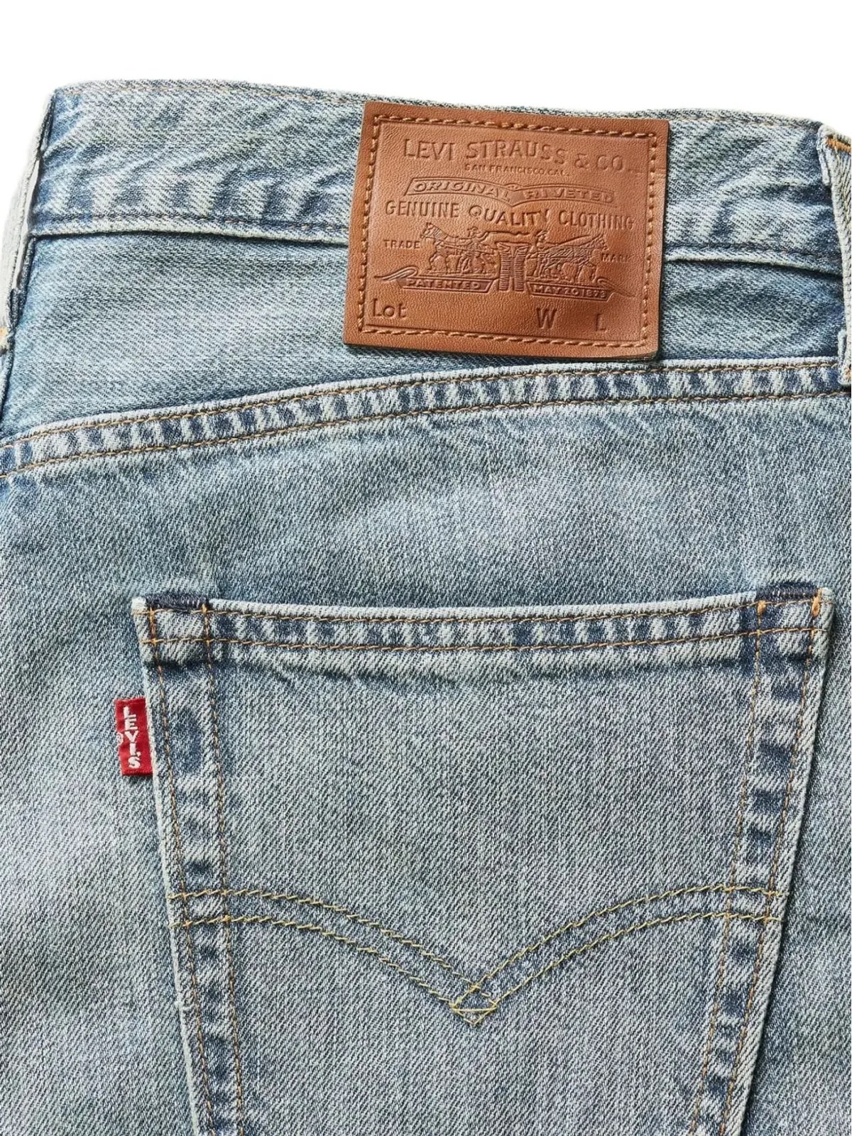 Levi's ファイブポケットデザインジーンズ ブルー - 画像5