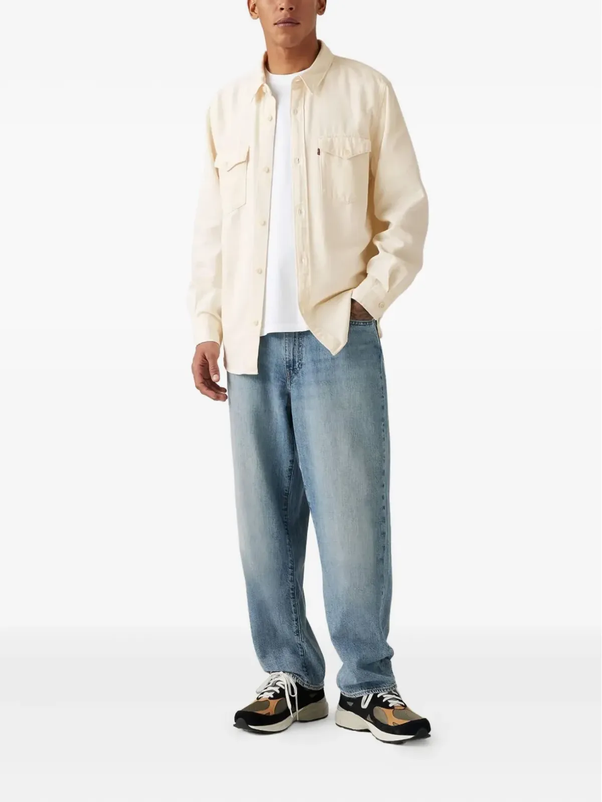 Levi's ファイブポケットデザインジーンズ ブルー - 画像2