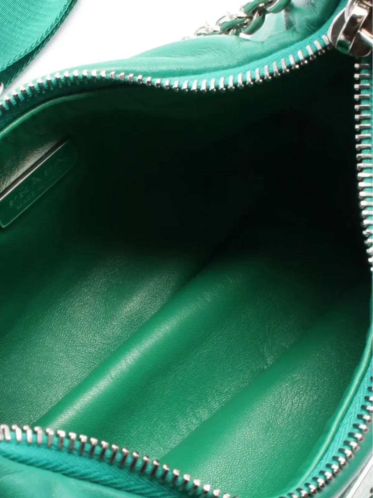 Prada ビンテージ 2010年代 リエディション 2006 ツーウェイハンドバッグ グリーン - 画像4