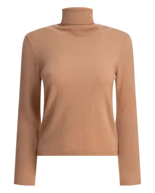 Kangra カシミヤ タートルネックセーター - Brown - サムネイル1