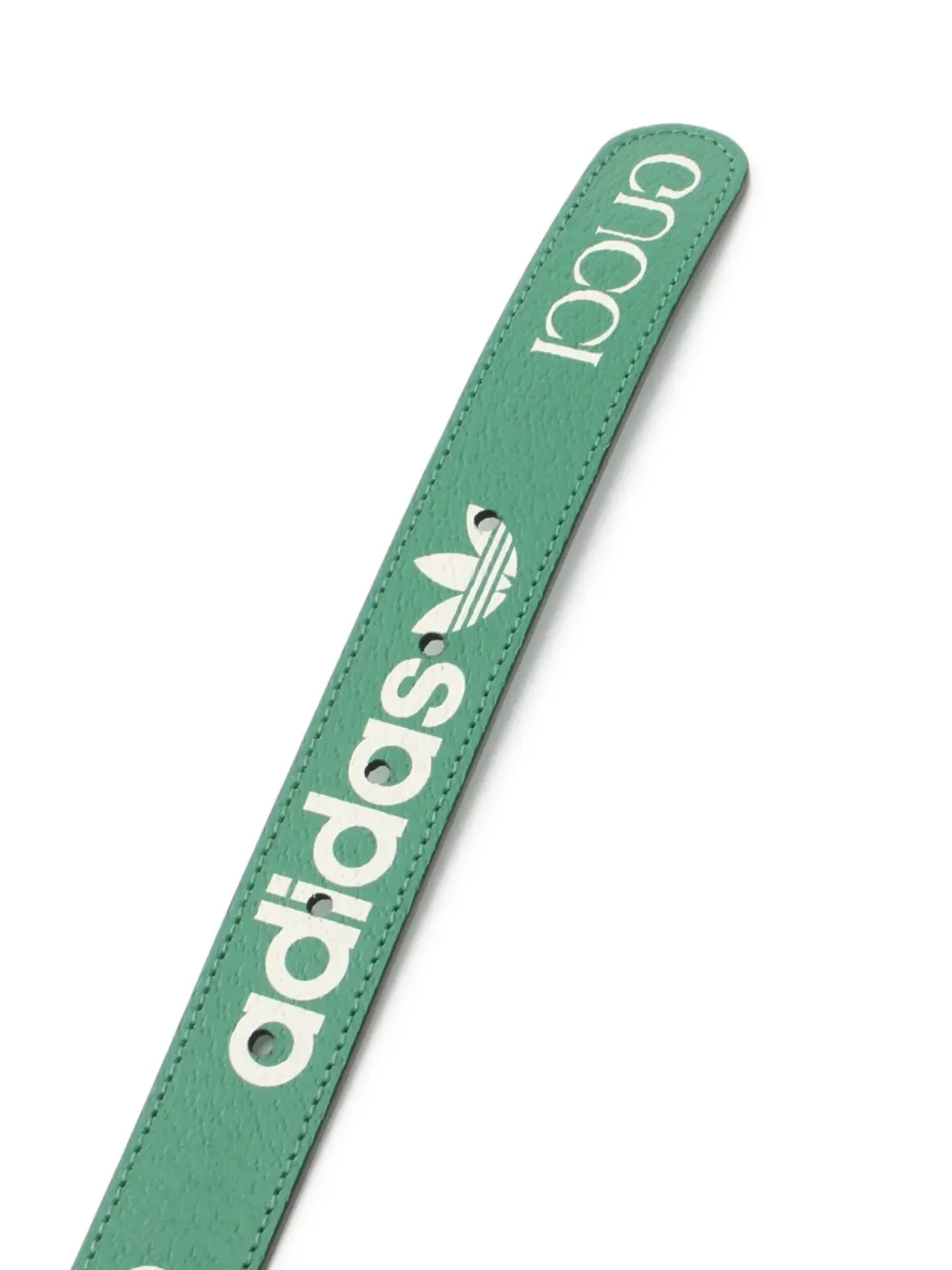 Gucci × Adidas ビンテージ 2010年代 レザー ベルト - グリーン - 画像2
