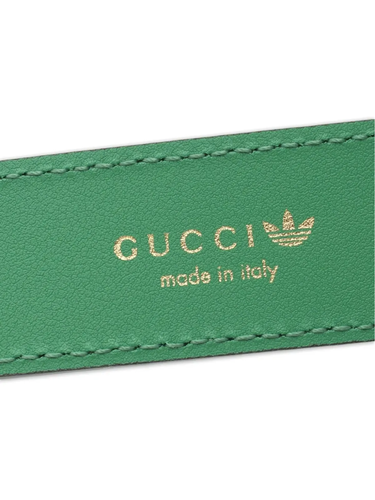 Gucci × Adidas ビンテージ 2010年代 レザー ベルト - グリーン - 画像4