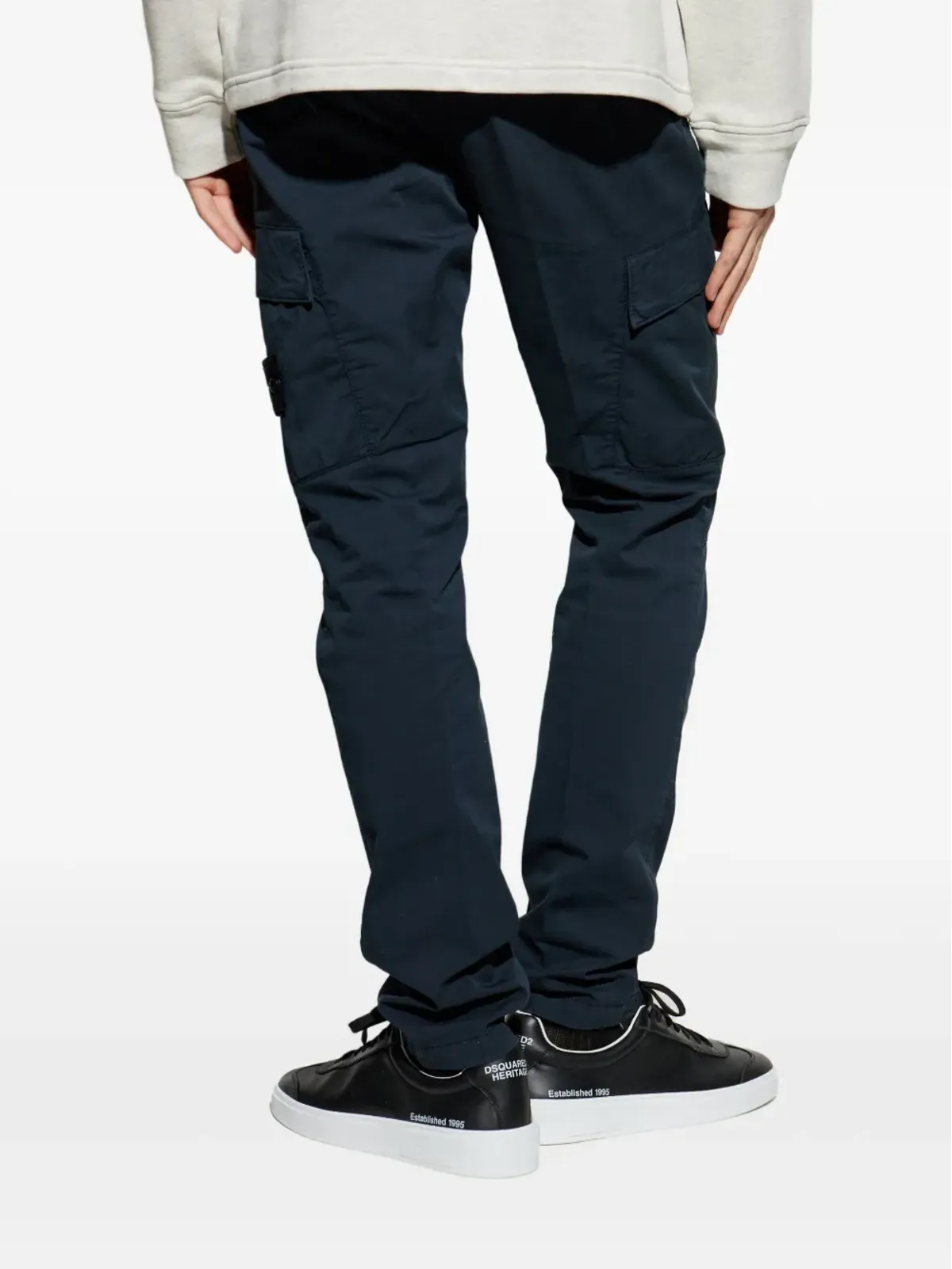 Stone Island コットンツイル カーゴパンツ - ブルー - 画像4