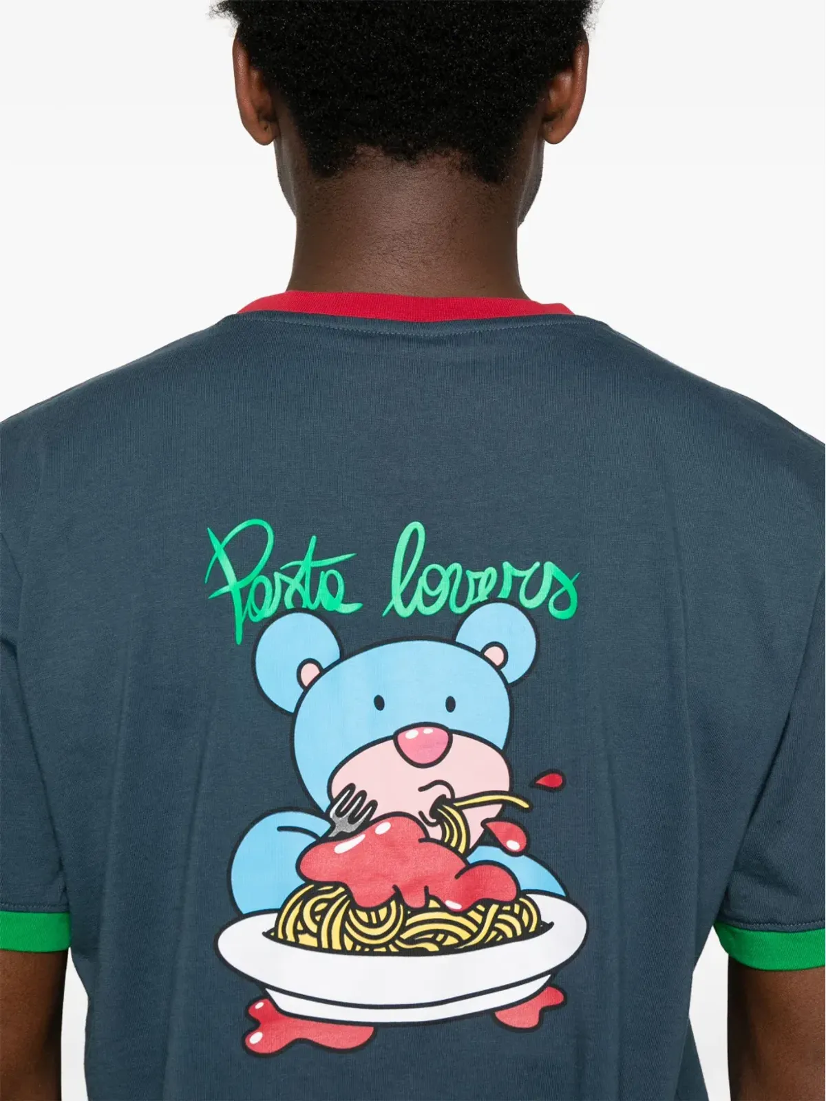 INBETWEENERS Pasta Lovers T-shirt - Blue - 画像5
