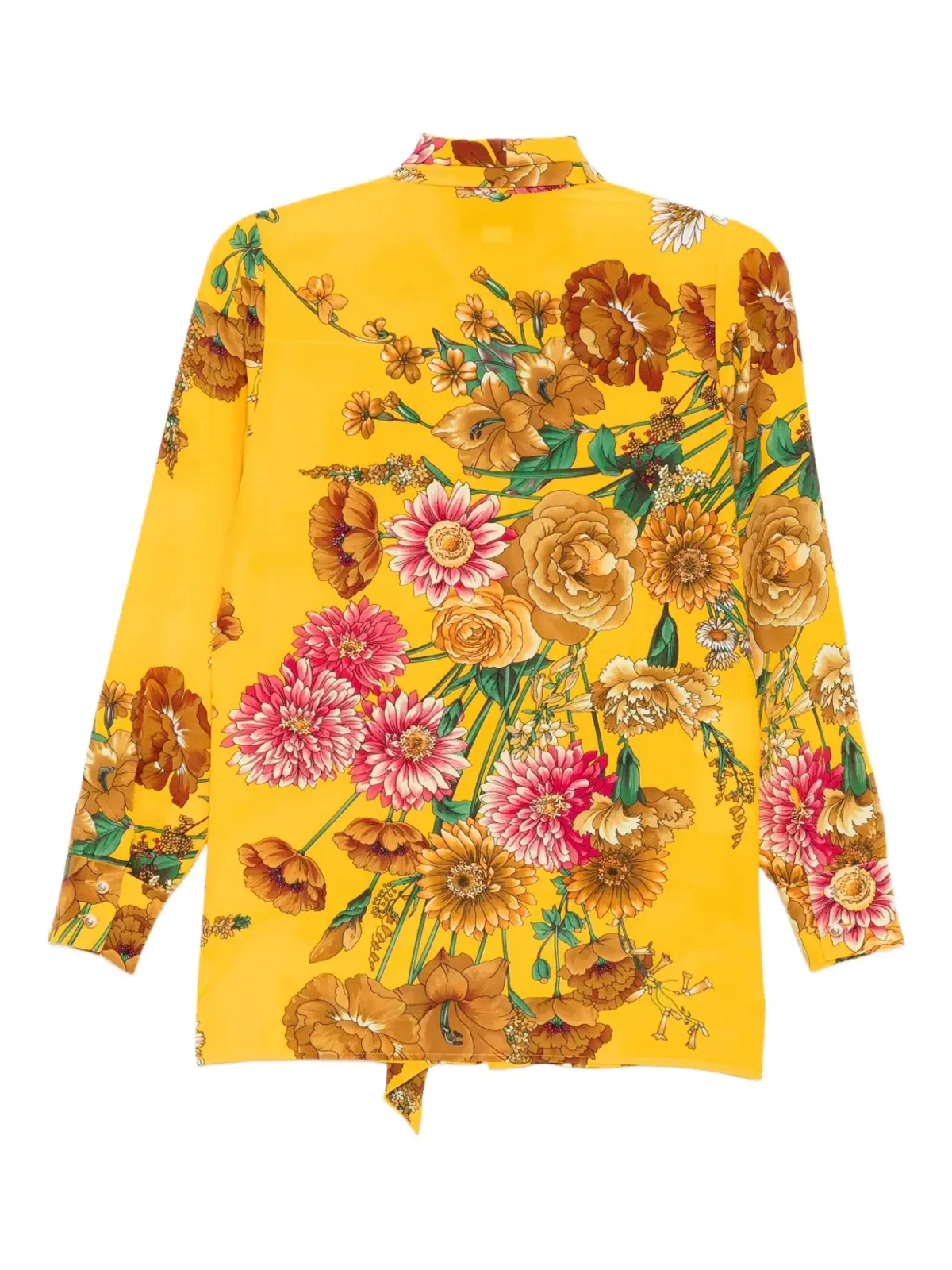 Gucci ビンテージ フローラルシャツ - イエロー - 画像2