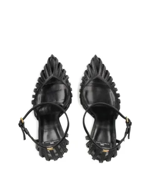 Elisabetta Franchi 110mmストラッピサンダル - ブラック - サムネイル4