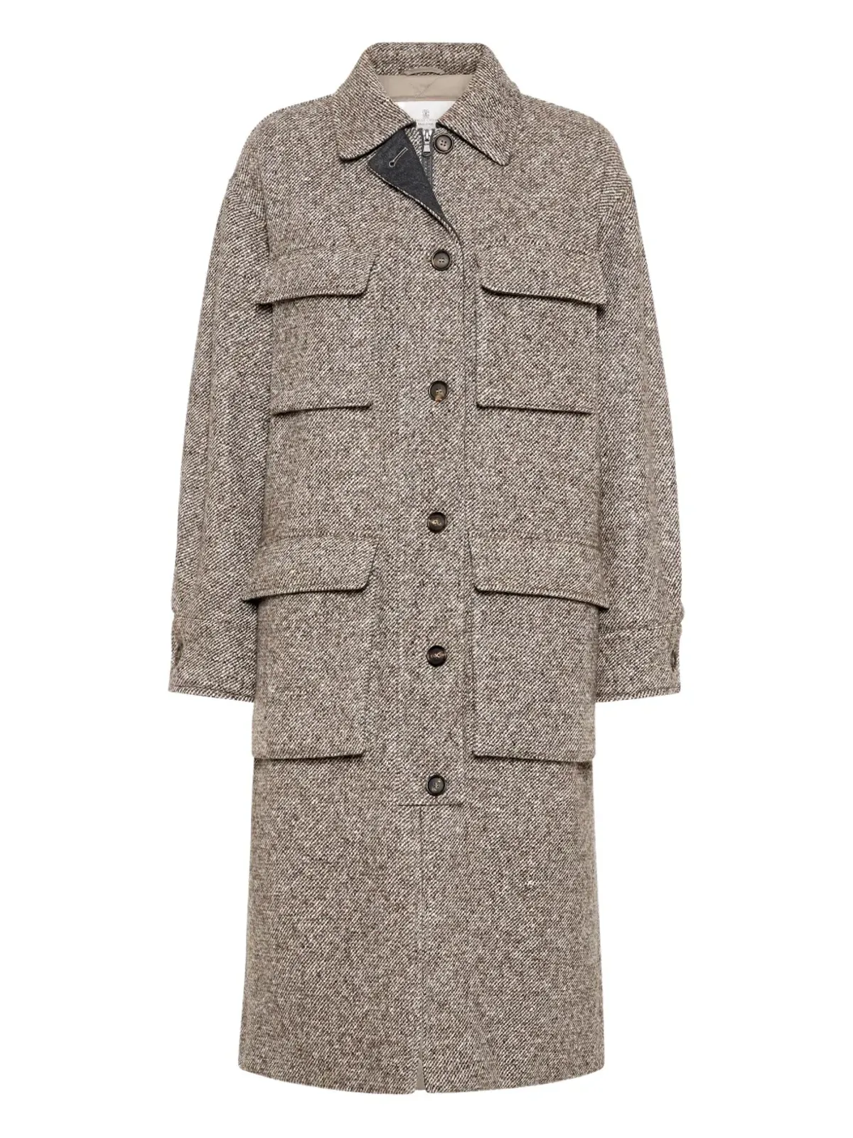 Brunello Cucinelli ヘリンボーン ポケットジャケット - 画像1