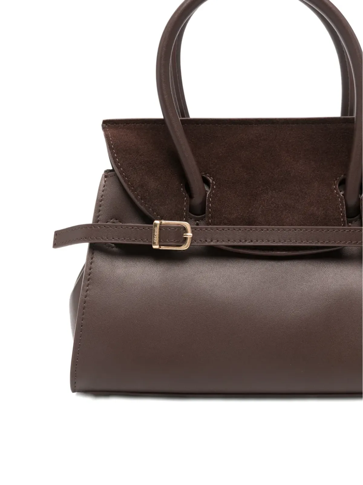 Simkhai リバー スエードパネル バックル付き トートバッグ - Brown - 画像4