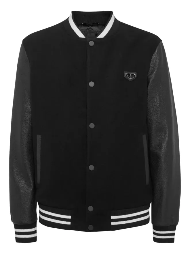 Philipp Plein Philipp Plein ラインストーン装飾ボンバージャケットの商品画像