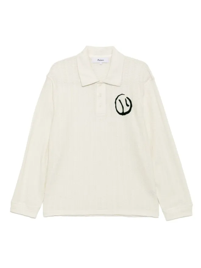 Palmes Palmes Motif rugby polo shirt - Neutralsの商品画像